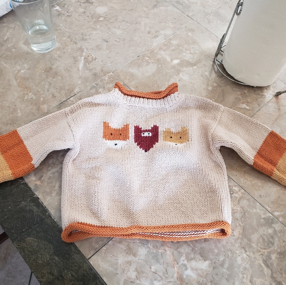 Hand made in peru kids 2T beautiful warm sweater